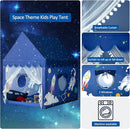 Kids Play Tent Playhouse Indoor Tent for Kids Boys Toddler, Large Castle Play House Bed Tents Spaceship Outer Space Rocket Blue by TinyTreasures Baby Boutique