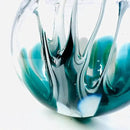 Luke Adams Handmade Glass Gazing Balls for Garden on Clearance – Hand Blown Glass Gazing Ball for Yard Décor – Decorative Garden Globe (Waterfall) by CozyNest Decor