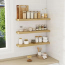 Floating Shelves Wall Shelf 30 Inch Long, Rustic Wood Bathroom Shelves 30 Inch, Farmhouse Home Decor Kitchen Living Room Bedroom Shelves Wall Mounted, 30 x 6.7 x 1.4 Inch, Set of 3, Oak Color by CozyNest Decor