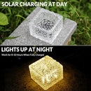 Solar Brick Lights - Outdoor Waterproof Patio Decor, 2.8 * 2.8in Garden Lights for Outside 4 Packs, Patio, Yard, Walkway, Pathway by GreenHaven Gardens