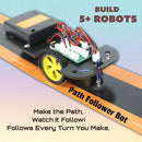 Butterfly EduFields 5in1 STEM Robotics kit | Robot Toys for Kids Ages 8 9 10 11 12 Years Old Boys Girls | Electronics Sensor Modules | No Coding Required | Birthday Gift for Kids Ages 8+ by TinyTreasures Baby Boutique