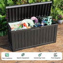 80 Gallon Outdoor Storage Box – Waterproof Deck Box for Garden & Patio,Black by GreenHaven Gardens