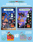Christmas Window Clings Decorations - Cute Funny Double-Sided Static Stickers for Glass Windows and Doors, Perfect Decorations, with Castle Pattern, Reusable 9 Sheets by CozyNest Decor