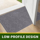 Door Mat Home Welcome Mats Outdoor and Indoor, Heavy-Duty Low-Profile Non-Slip Front Welcome Mat for Home Entrance, Outside Entry, Yard, Floor, Patio (Grey, 36x24) by CozyNest Decor
