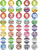 Floating Baby Flash Cards for Bathtub - Learn Numbers, Counting and Colors - Educational Bath Toys for Babies & Toddlers 3 Plus Months (Set of 21) by TinyTreasures Baby Boutique