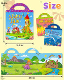 Benresive Reusable Sticker Books for Kids 2-4, Sticker Books for Toddlers 1-3 2-4, Toddler Travel Toys Activities Crafts Gifts - Ocean, Fairy and Dinosaur by TinyTreasures Baby Boutique