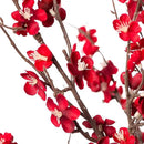 4Pcs Cherry Blossom Branches Artificial Flowers for Spring Summer Indoor Decoration,Faux Long Stem Artificial Flowers for Wedding Home Office Bedroom Party Table Centerpieces Decor(Red) by CozyNest Decor