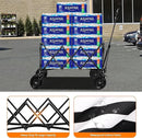 Wagons Carts Foldable with All-Terrain Big Wheels 400 LBS, Heavy Duty Collapsible Utility Wagon Cart, Folding Grocery Cart for Beach, Camping, Sports, Shopping, Garden and Fishing-Black Stripe by GreenHaven Gardens