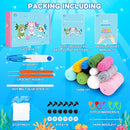Crochet Kit for Beginners - 3 PCS Axolotl Cat Crochet Kits with Step-by-Step Video Tutorials, Beginner Crochet Kit for Adults, Crochet Cat Dressed as Axolotl Set (Blue & Green & Pink) by TinyTreasures Baby Boutique