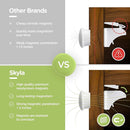 SKYLA HOMES Magnetic Cabinet Locks Baby Proofing Child Safety - The Safest Quickest and Easiest Multi-Purpose 3M Adhesive Child Proof Latches, No Screws or Tools Needed (2 Pack) by TinyTreasures Baby Boutique
