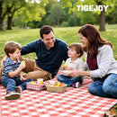 TigeJoy Extra Large Picnic Blanket Waterproof Foldable 80''x118'', Outdoor Picnic Mat Beach Blanket Sandproof for Park, Grass, Travel, Hiking, Camping Essentials, Gingham Picnic Blanket by TinyTreasures Baby Boutique