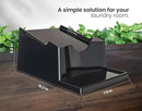 Skywin TidyFriend Laundry Detergent Holder Stand Organizer and Drip Tray for Washing Room Organization - 3 Pack Laundry Soap Holder for Liquid Detergent, Detergent Stand (Black) by CozyNest Decor