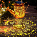 Solar Lights Outdoor Garden Decor, Cardinals Hanging Waterproof Watering Can Lights Outside Decorations for Yard Front Porch Patio Backyard Gift for Mom Grandma Women Birthday （with Shepherd Hook） by GreenHaven Gardens