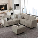 Belffin Modular Sectional Sofa with Storage Seats Velvet L Shaped Corner Couch Convertible Sectional Sofa with Chaise (Grey, L Shape-1)… by CozyNest Decor