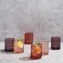 Hobnail Drinking Glasses, Venus Colors Beaded Tumbler | Set of 6