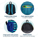 Wildkin 16-inch Kids Backpack – Durable, Padded & Spacious School Bag for Boys & Girls - Blue Stripes by TinyTreasures Baby Boutique
