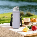 AUPET Water Bottle Bag Carrier,24oz/32oz Insulated Neoprene bottle Sling Holder Case Pouch Cover for 1000ML/750ML Bottles with Shoulder Strap for walking by TinyTreasures Baby Boutique