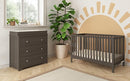 Child Craft London 4-in-1 Convertible Crib, Baby Crib Converts to Day Bed, Toddler Bed and Full-Size Bed, 3 Adjustable Mattress Positions, Non-Toxic, Baby Safe Finish (Dapper Gray) by TinyTreasures Baby Boutique