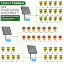 NFESOLAR Solar Drip Irrigation System Outdoor with 2200mAh Battery Backup, 6 Timing Modes, Supported 15 Pots Plants, Solar Watering System for Garden Green House by GreenHaven Gardens