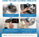 Clyrio Washing Machine Cleaner, 1-Year Supply of Washing Machine Cleaning Tablets, Great for Freshening Top and Front Loaders, 24 Concentrated Tablets by CozyNest Decor