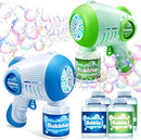 JOYIN 2 Kids Bubble Guns with 4 Bottles Solution, Automatic Bubble Machine Gun with 8 Holes for Kids, Adults, Summer Toys, Easter Basket Stuffers, Birthday Gift, Party Favors by TinyTreasures Baby Boutique
