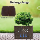 Galvanized Steel Rectangular Planter, 16"x 12"x 12" Small Planters for Outdoor Plants, Brown Outdoor Planter with Drainage Holes by GreenHaven Gardens