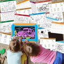 Magic LED Drawing Board for Kids, Toys for Boys Ages 5-7, Light Up Tracing Pad with 9 Double-Sided Cards, 6 Washable Pens, Glow Up Toys for Kids 4-6 Year Old Christmas Birthday Gifts by TinyTreasures Baby Boutique