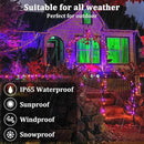 2-Pack 200FT Halloween Solar String Lights for Outside, 600 LED Extra-Bright Solar Light Outdoor with 19 Modes & Timer, Waterproof Fairy Solar Lights for Garden Patio Tree Decorations Orange & Purple by GreenHaven Gardens
