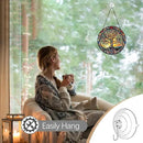 Tree of Life Sun Catcher Stained Glass Window Hanging - Handmade Suncatchers for Windows Hanging Stained Glass Suncatcher - Sun Catchers Indoor Window Wall Home Decor Glass Panel Gift for Women Men by GreenHaven Gardens