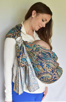 Lite-on-Shoulder Baby Sling Ergonomic, 100% Cotton, Adjustable Baby Carrier by TinyTreasures Baby Boutique