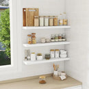 Fun Memories 32 Inch Floating Shelves Wall Shelf Set of 3, White Bathroom Shelves 32 Inch, Farmhouse Home Decor Living Room, Kitchen White Shelves for Wall, 32 x 6.7 x 1.4 Inch by CozyNest Decor
