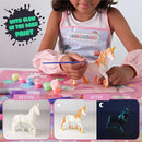 BONNYCO Unicorns Gifts for Girls Painting Kit with 18 Figurines Painting for Kids with Glow in The Dark | Girl Toys 3 4 5 6 7 8 9 10 Years Crafts Kids Gifts Birthday Christmas | Unicorn Toys Niñas by TinyTreasures Baby Boutique