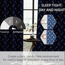 Kids Space Rocket Blackout Curtains - 100% Blackout, Thermal Insulated, Noise Reducing, Perfect for Kids Room and Nursery, 2 Panels (Rocket Blast-Off Repeat, W52×L84) by TinyTreasures Baby Boutique