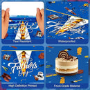 2 Pack Fathers Day Tablecloth - Happy Father's Day Table Cloth, Plastic Disposable Rectangle Blue Father Day Table Cover for Fathers Day Decorations Party Decor Supplies Favors,108 x 54 Inch by CozyNest Decor