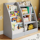4 Tier Kids Bookshelf,4 Layer Sling Kids Book Shelf for Kids Rooms,Wood Children Bookcase,Baby Storage Book Rack,Toddler Bookshelf, Book and Toy Organizer,Book Display Shelf for Bedroom, Nursery by TinyTreasures Baby Boutique