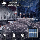 Voolex 4-Pack Solar Christmas String Lights Outdoor - 100LED 33FT Solar Powered LED String Light Waterproof with 8 Modes for Garden, Fence, Holiday, Party, Balcony, Xmas Decorations Cold White by GreenHaven Gardens