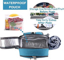 Apollo Walker Picnic Backpack Set for 2 Person with Cooler Compartment, Detachable Bottle/Wine Holder, Fleece Blanket, Plates and Cutlery Set (Teal) by GreenHaven Gardens