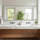 Bathroom Mirror 72" x 30", Large Rectangle Wall Mirror, Black Metal Frame Wall Mounted Mirrors for Bathroom, Vanity, Bedroom, Entryway Decor(Horizontal/Vertical) by CozyNest Decor