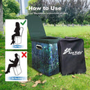 Upgrade XL Portable Toilet for Adults, Extra Large Portable Travel Floding Toilet, Camping Tall Toilets with Lid for Adults and Kids Compact Potty for Car,Hiking,Beach and Camping by TinyTreasures Baby Boutique