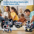 5-in-1 STEM Robot Building Kit for Kids Ages 8-16, Remote & App Controlled, Rechargeable Engineering Learning DIY Coding Toy, Educational Building Blocks Gift for Girls & Boys (603 PCS) by TinyTreasures Baby Boutique