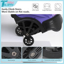 NEW TILAMI 18 inch Rolling Backpack Boys & Girls for School – Durable, Waterproof, Adjustable Handle, Ideal for Travel & Daily Use, Purple Sky by TinyTreasures Baby Boutique