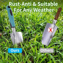 Garden Tool Set 9 PCS, Heavy Duty Gardening Hand Tools for Women, Durability Garden Tool Bag, Rust-Proof Aluminum Gardening Supplies, Ideal Gifts for Women and Men by GreenHaven Gardens