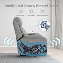 Power Lift Chair Recliners for Elderly, Leathaire Modern Adult Power Lift Chair Overstuffed Electric Lift Recliner Chair with Side Pocket for Living Room Bedroom (Light Gray) by CozyNest Decor