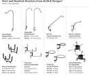Achla Designs Deck Rail Shepherd's Pole, Angled (BGP-08), 7In by GreenHaven Gardens