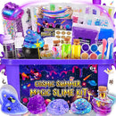 Magic Galaxy Slime Kit for Kids 6-12, DIY Butter Slime Making Kit with Glitter Powder, Galaxy Stickers & Dark Matter Creative Sensory Toys, Fun Birthday Gift for 6-12 Year Olds Girls Boys by TinyTreasures Baby Boutique