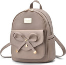 I IHAYNER Girls Bowknot Cute Leather Backpack Mini Backpack Purse for Women by TinyTreasures Baby Boutique