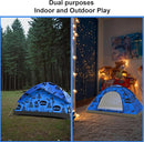 KidzAdventure 2 in 1 Indoor/Outdoor Tent for Kids, Small 1 or 2 Toddler/Kids Tent, Backpacking, Lightweight and Easy Pop up, Ideal for Backyard, Outside Camping, or Play Fort by TinyTreasures Baby Boutique