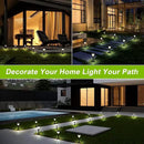 Solar Outdoor Lights, 8 Pack LED Solar Lights Outdoor Waterproof Auto On/Off for Outside, Garden Decor for Yard, Patio, Landscape, Planter, Walkway (Warm White) by GreenHaven Gardens