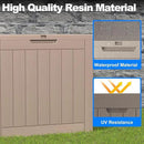 36 Gallon Outdoor Deck Box,Storage Lockable Waterproof Patio Furniture,Garden Tools,Cushions,Pool Accessories Outside Storage Resin Box(Grey) by GreenHaven Gardens