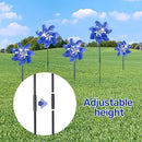 BATTIFE 10 Packs Blue Pinwheels for Yard and Garden, Sparkly Reflective Pinwheel for Scare Birds Away, Wind Spinner Deterrent Outdoor by GreenHaven Gardens
